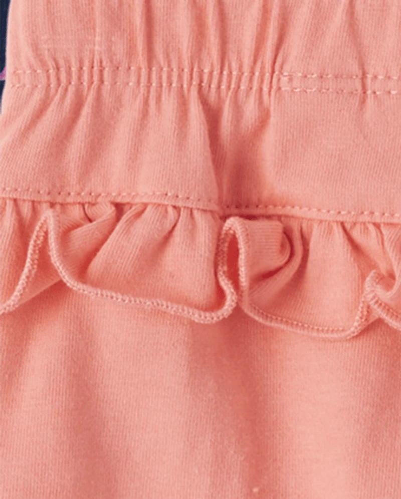 Baby Girls Unicorn Ruffle Pants 3-Pack