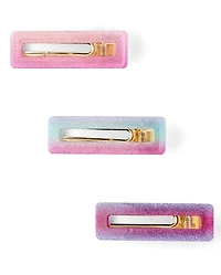 Girls Glitter Hair Clips 3-Pack