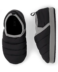 Boys Quilted Slippers