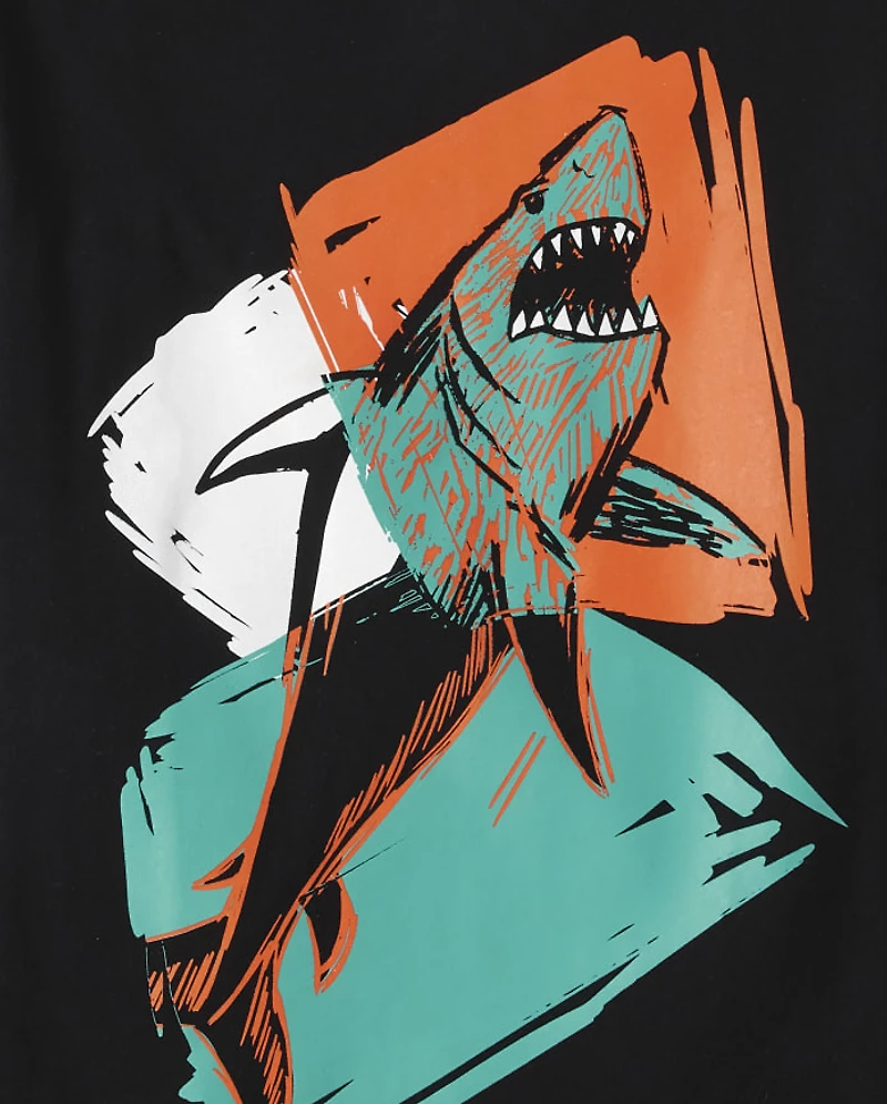 Boys Shark Graphic Tee