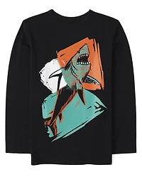 Boys Shark Graphic Tee