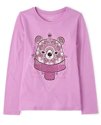 T-shirt graphique ours polaire pour fille