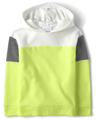 Girls Colorblock Fleece Hoodie