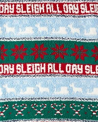 Adult Fairisle Sleigh Blanket