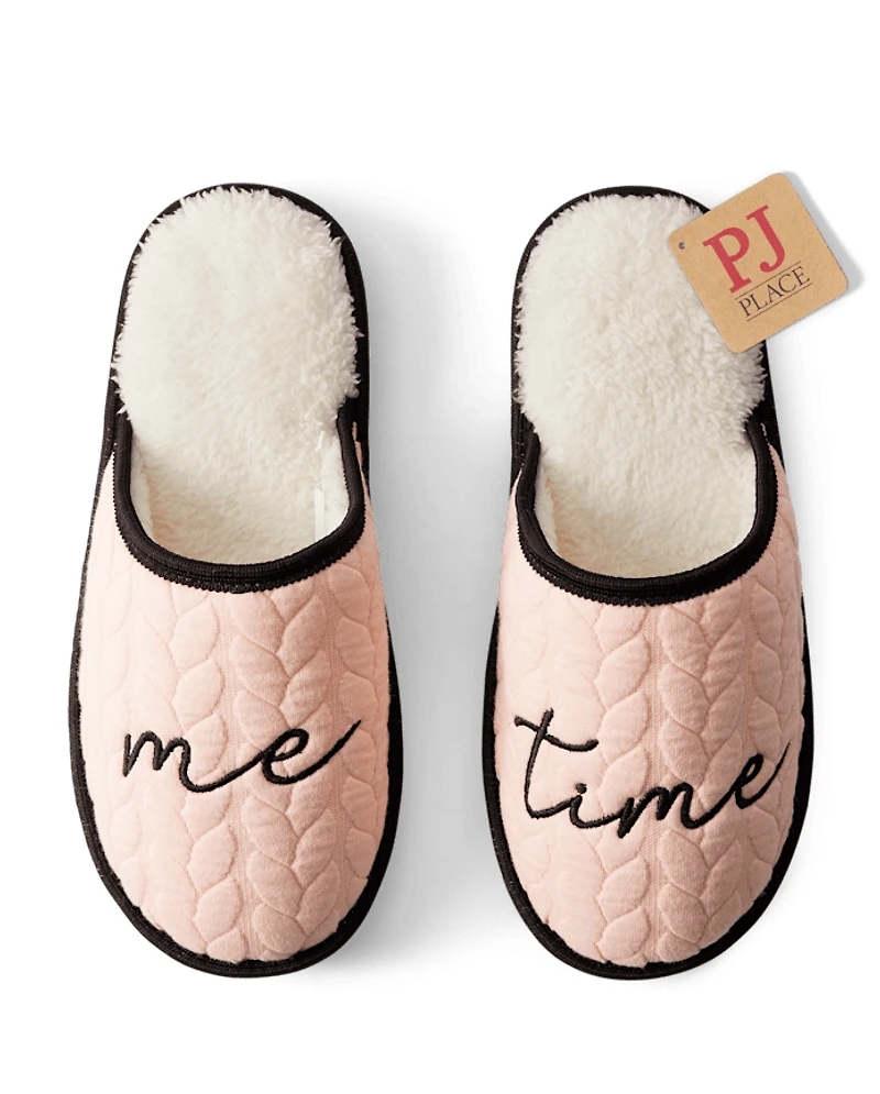 Womens Me Time Slippers