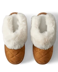 Womens Quilted Slide Slippers