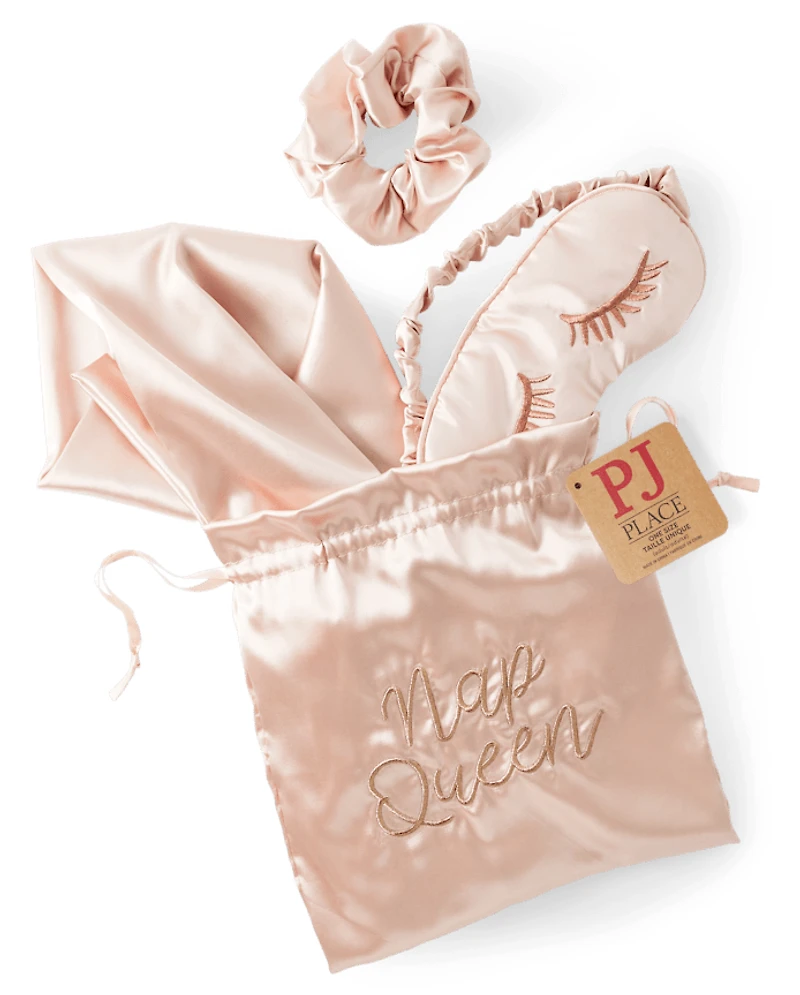 Womens Nap Queen 4-Piece Accessory Set