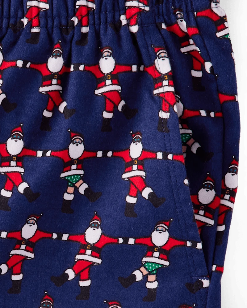 Mens Flannel Pajama Shorts