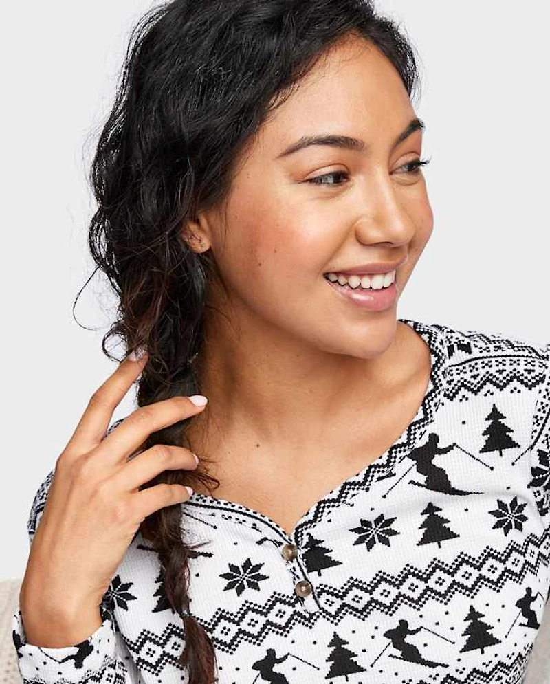 Womens Ski Thermal Pajamas