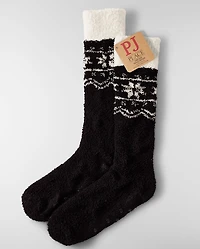 Womens Snowflake Fairisle Cozy Socks