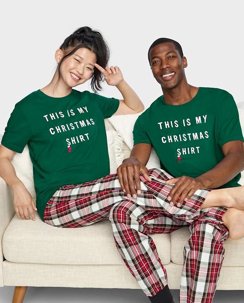 Adult Christmas Graphic Sleep Tee