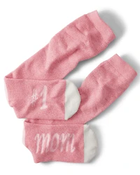 Womens Number 1 Mom Socks
