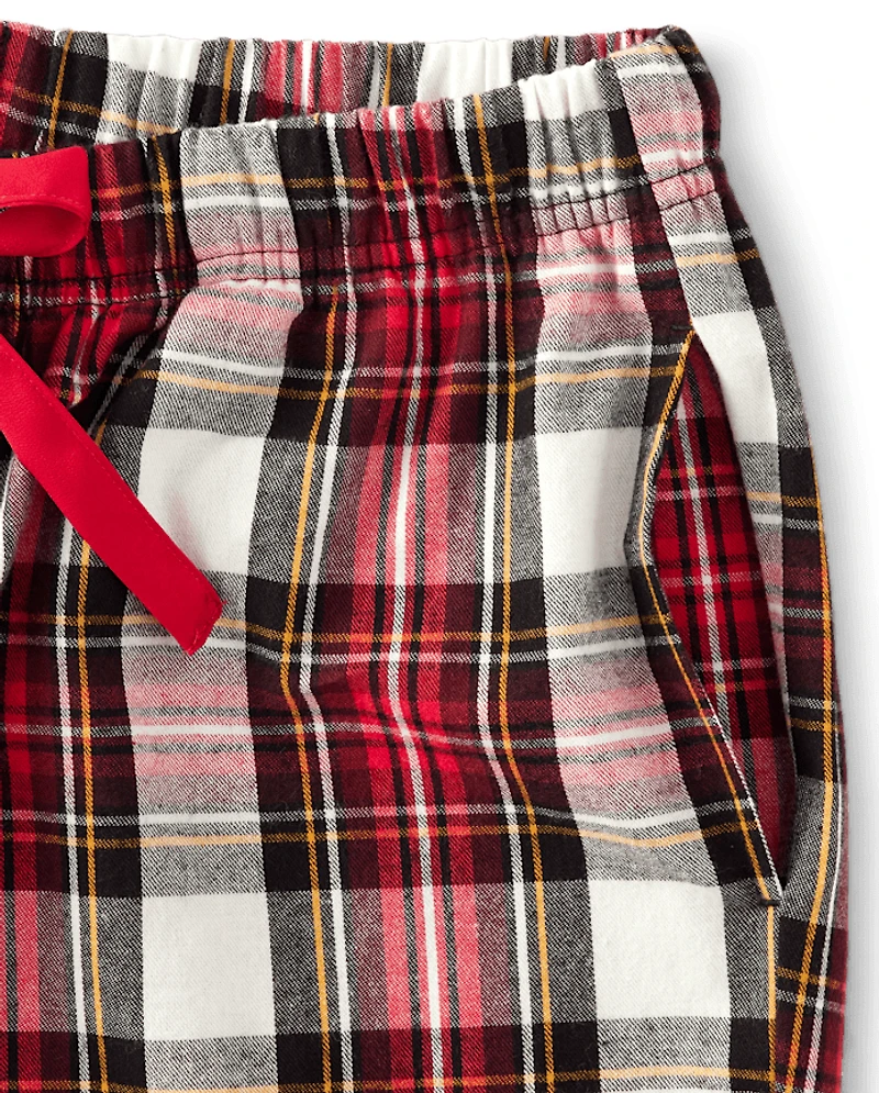 Womens Print Flannel Pajama Pants