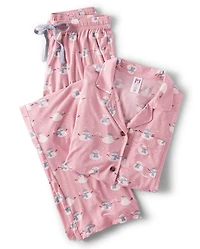 Womens Snowmen Modal Pajamas