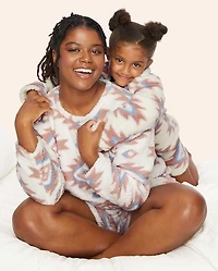 Girls Mommy And Me Print Sherpa Pajamas