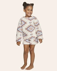 Girls Mommy And Me Print Sherpa Pajamas