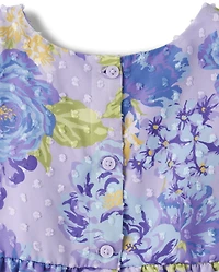 Toddler Girls Mommy And Me Floral Tiered Dress