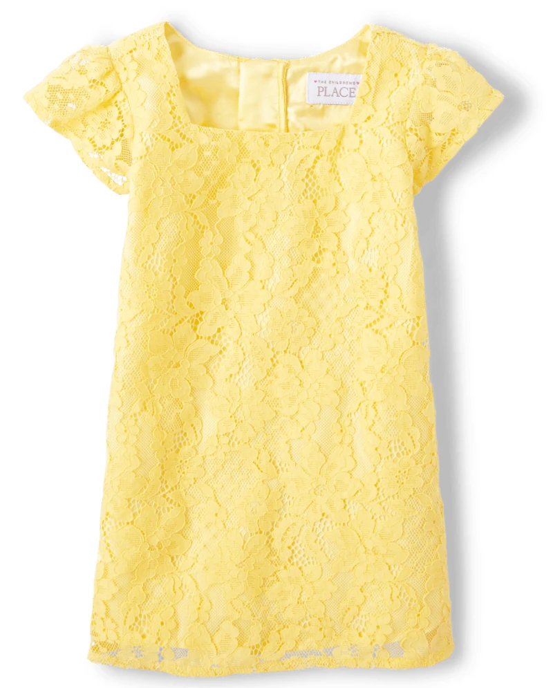 Toddler Girls Lace Shift Dress