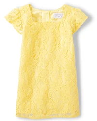 Toddler Girls Lace Shift Dress