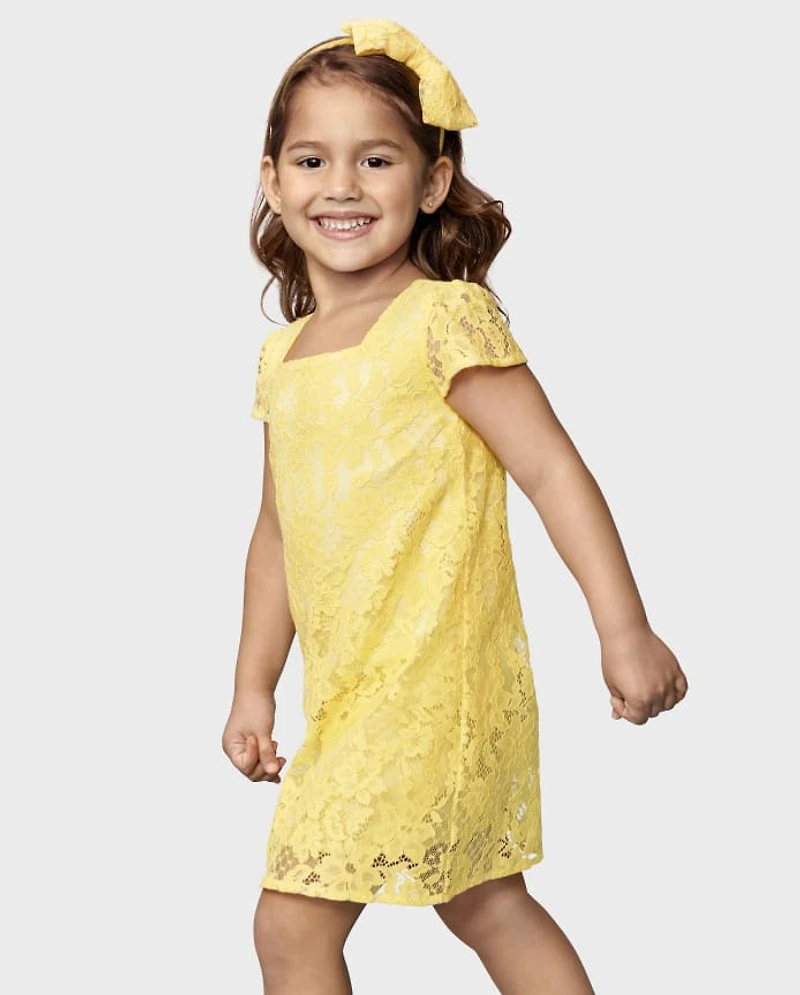 Toddler Girls Lace Shift Dress