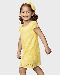 Toddler Girls Lace Shift Dress