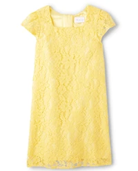 Girls Lace Shift Dress