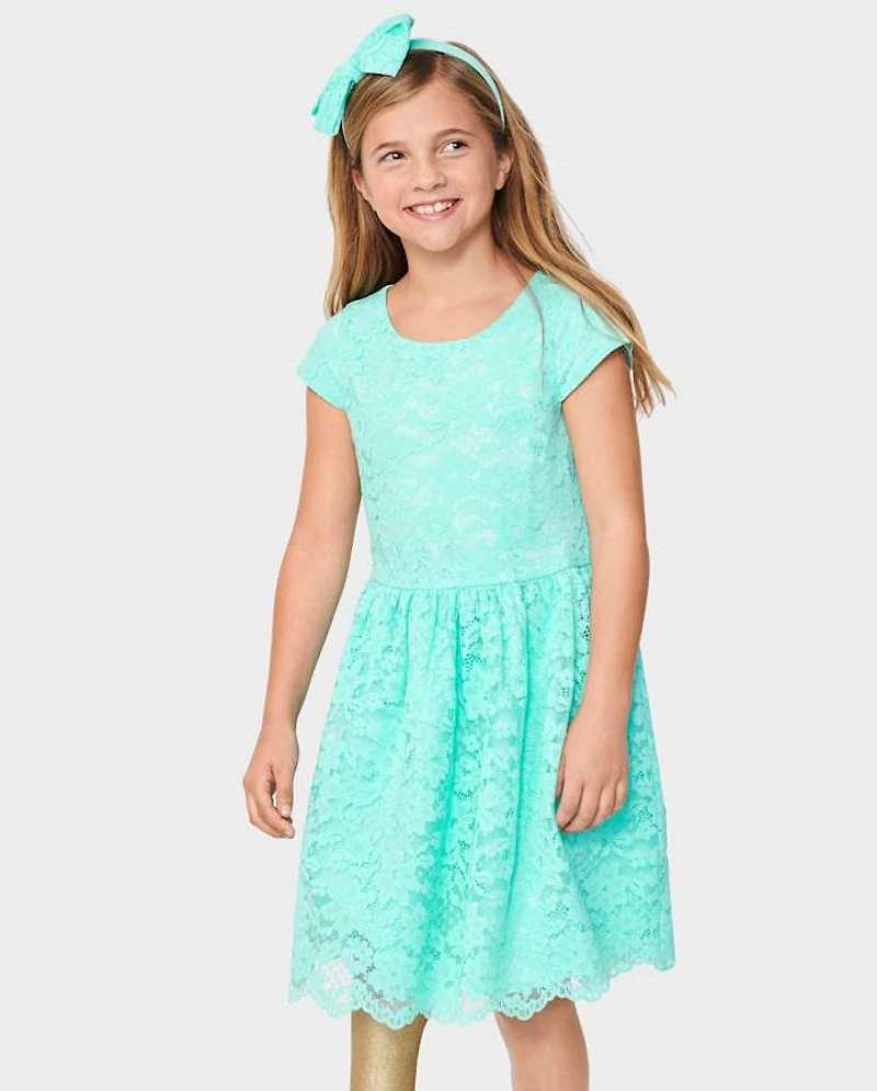 Girls Mommy And Me Lace Dress