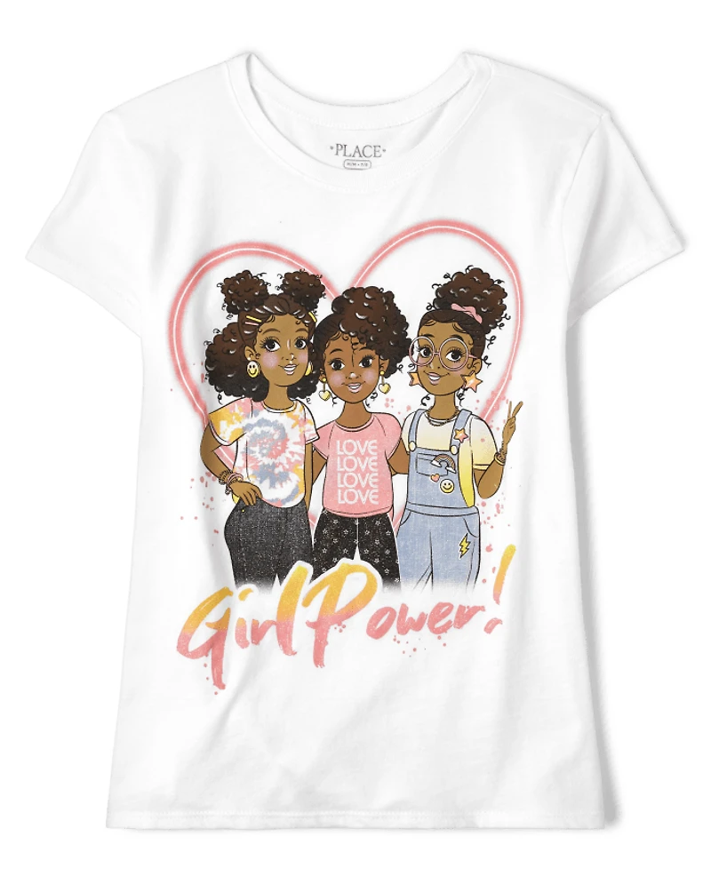 Girls Girl Power Graphic Tee