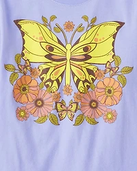 Girls Butterfly Graphic Tee