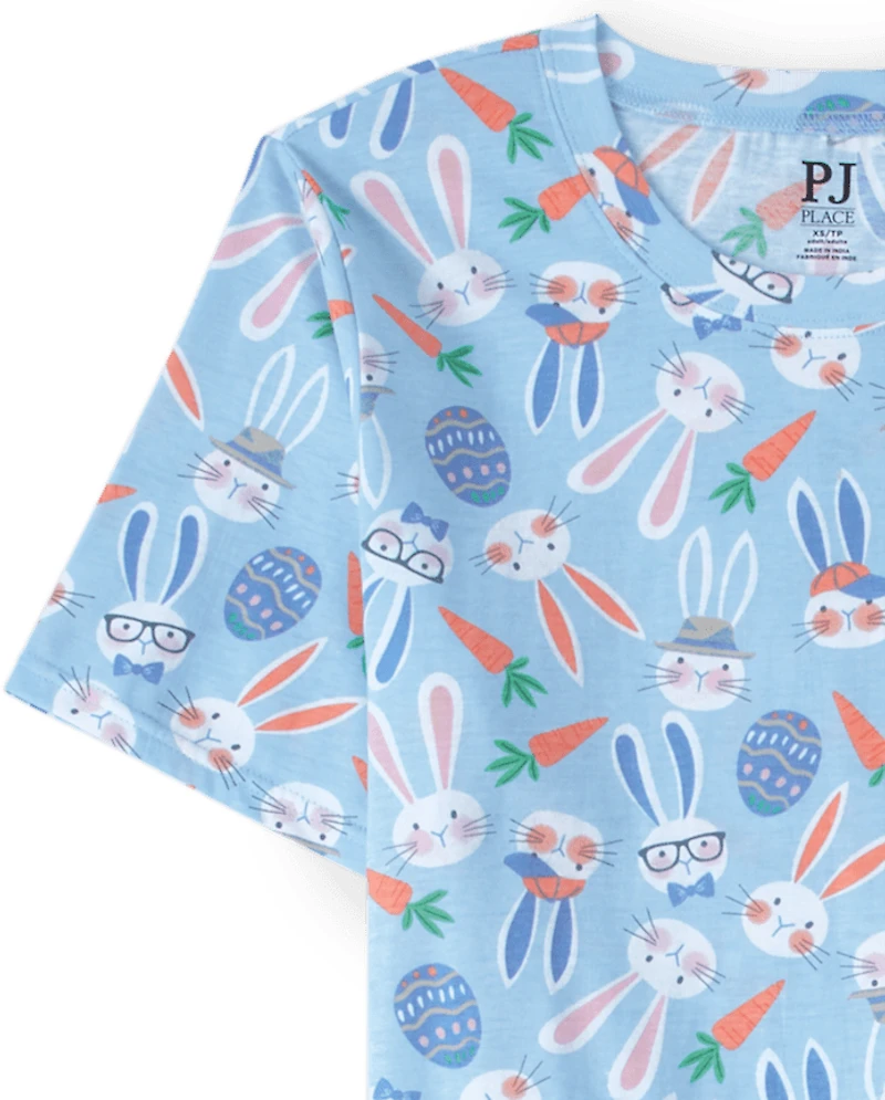 Mens Matching Family Easter Bunny Cotton Pajamas