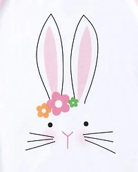 Girls Matching Family Easter Bunny Snug Fit Cotton Pajamas