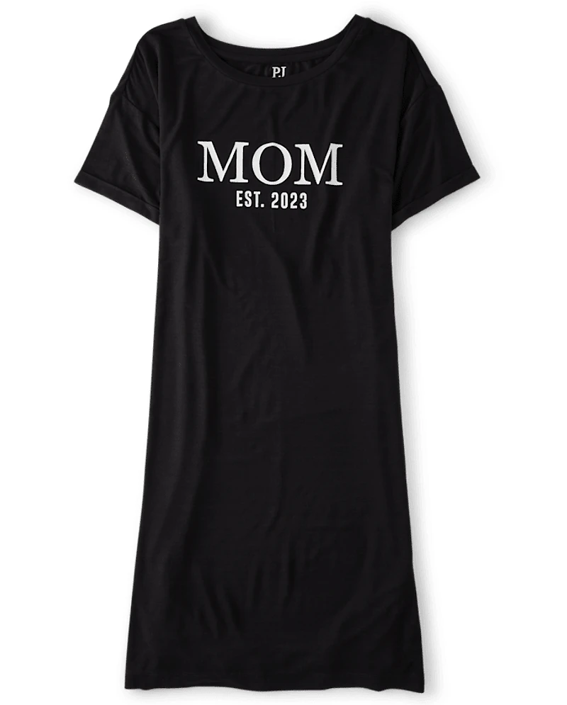 Womens Mom Modal Maternity Sleep Shirt