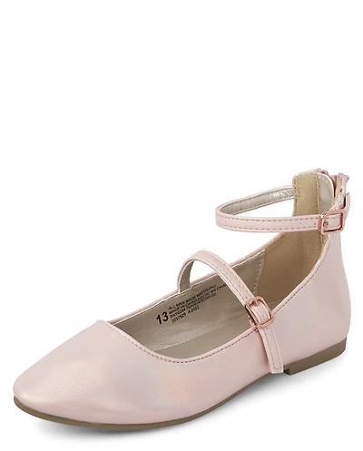 Girls Shimmer Ballet Flats