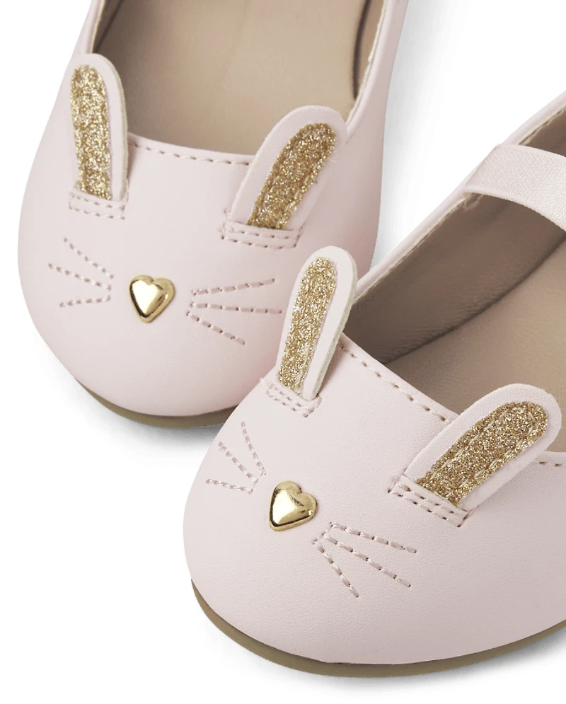 Toddler Girls Bunny Ballet Flats