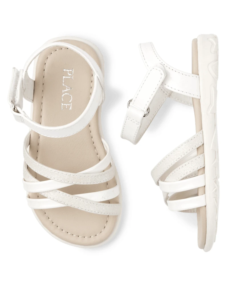 Sandales scintillantes pour toute-petite fille