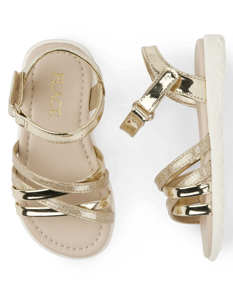 Toddler Girls Glitter Sandals