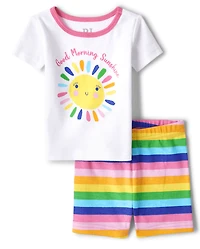 Baby And Toddler Girls Sunshine Snug Fit Cotton Pajamas