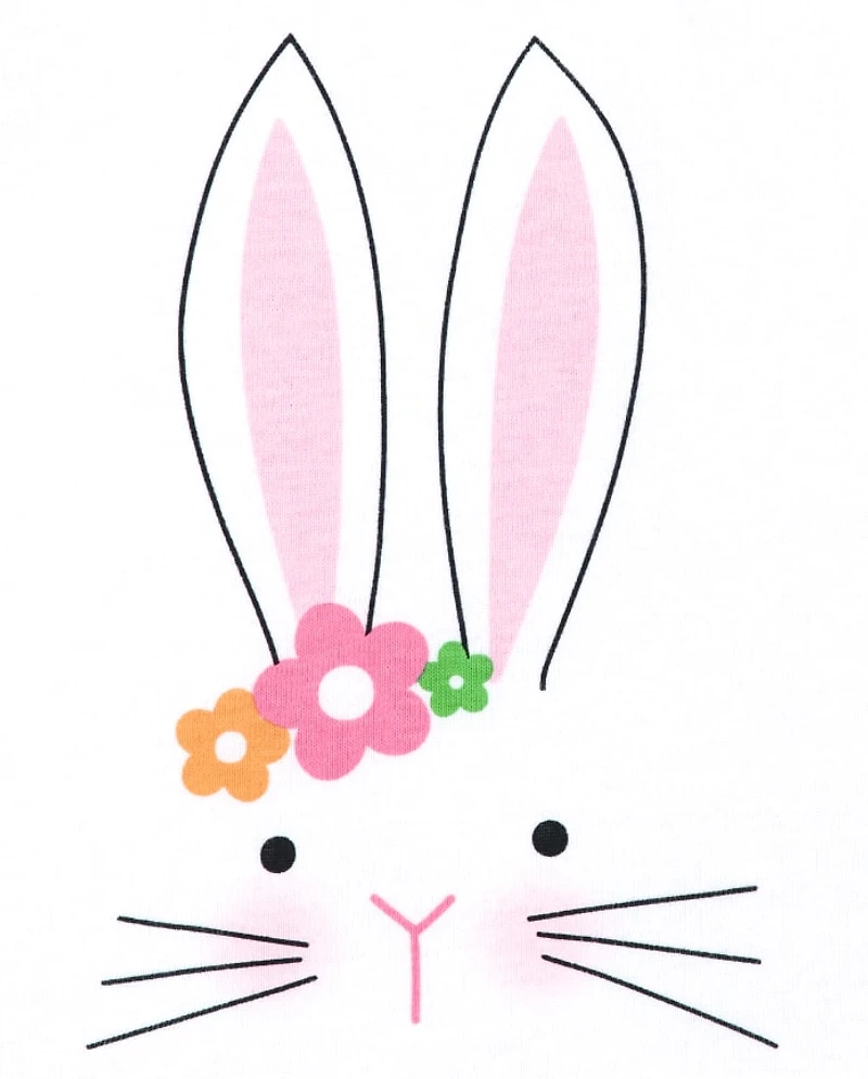 Baby And Toddler Girls Matching Family Easter Bunny Snug Fit Cotton Pajamas