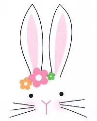 Baby And Toddler Girls Matching Family Easter Bunny Snug Fit Cotton Pajamas