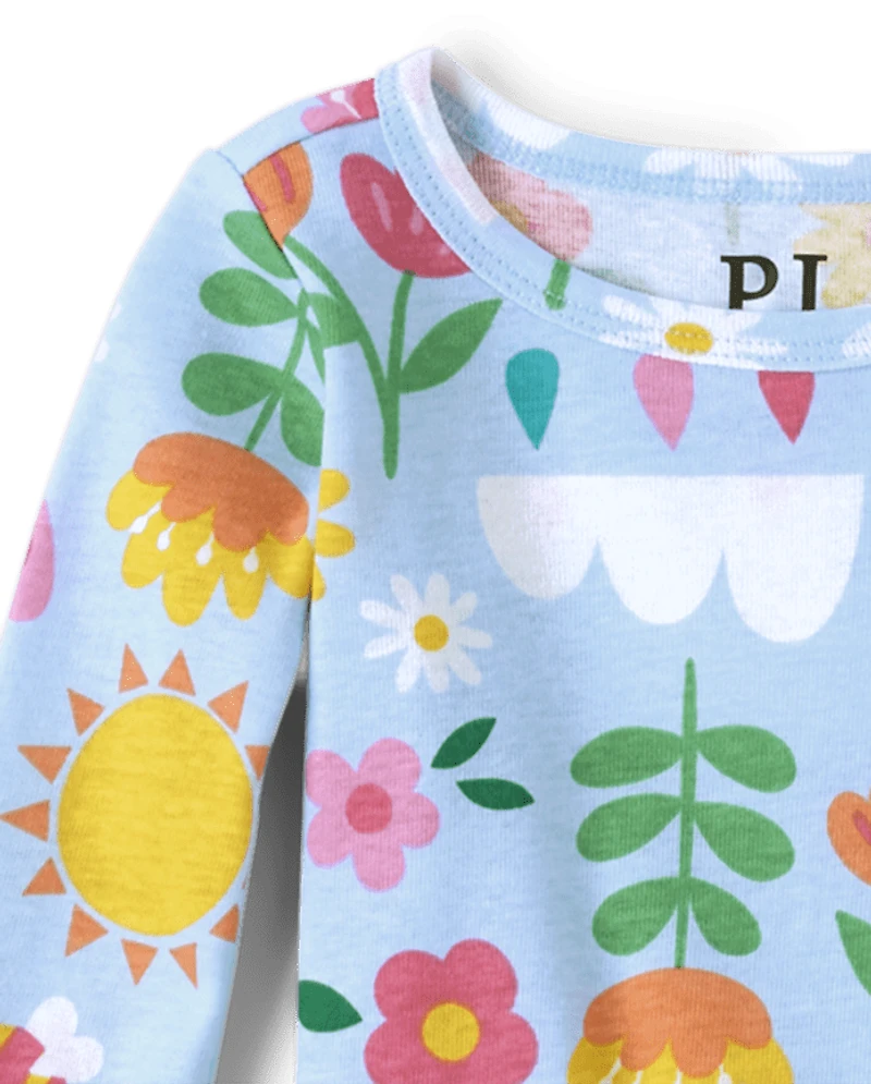 Lot de 2 pyjamas Earth en coton ajustés pour bébé et toute-petite fille