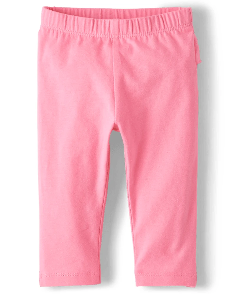Baby Girls Dino Ruffle Pants 2-Pack
