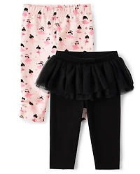 Baby Girls Ballerina Tutu Pants 2-Pack