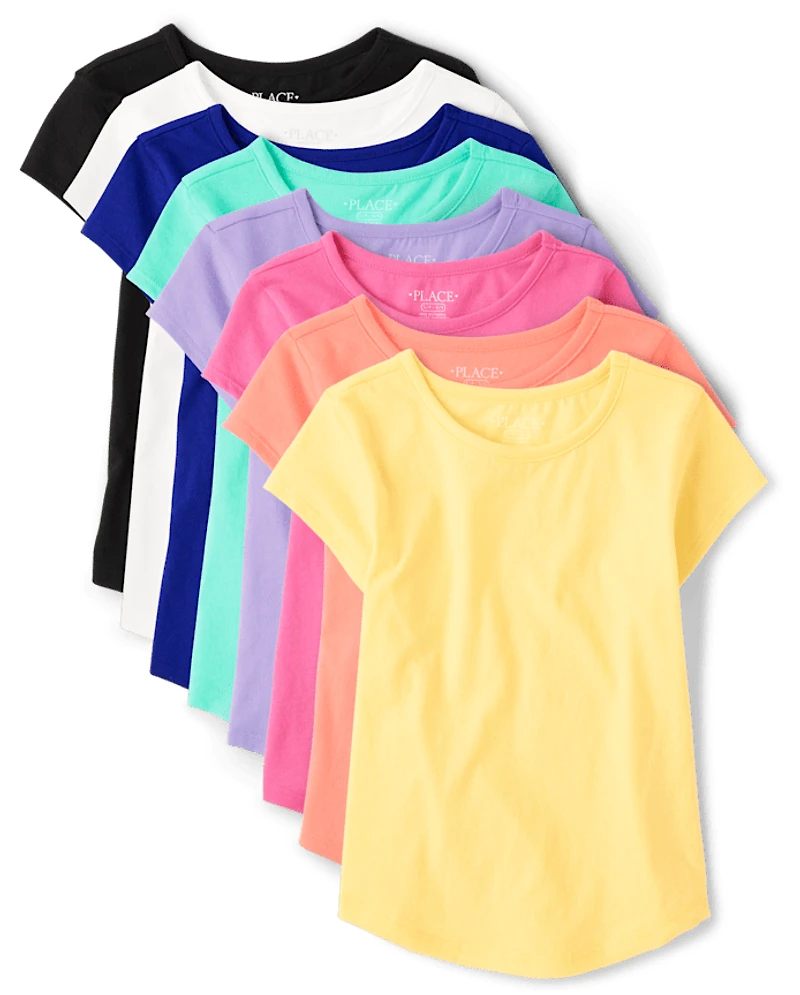 Girls Tee Shirt 8-Pack