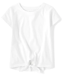 Girls Tie Front Top