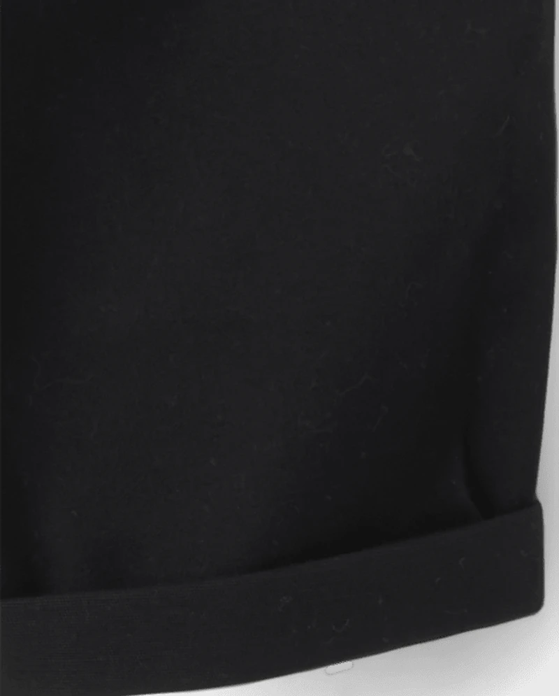 Girls Roll Cuff Twill Skimmer Shorts