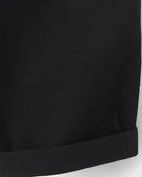 Girls Roll Cuff Twill Skimmer Shorts