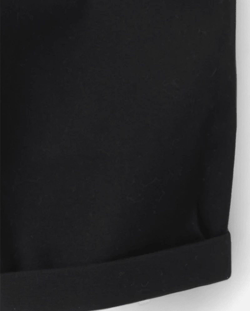Girls Roll Cuff Twill Skimmer Shorts