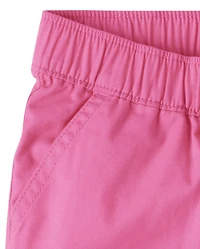 Girls Twill Pull On Shorts
