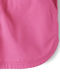 Girls Twill Pull On Shorts