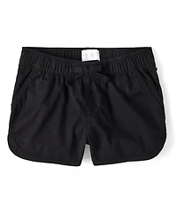 Girls Print Twill Pull On Shorts - Plus